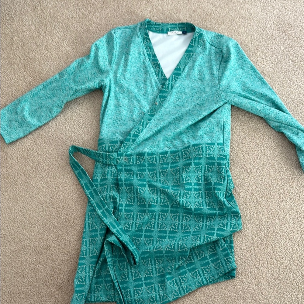 Teal Wrap Dress